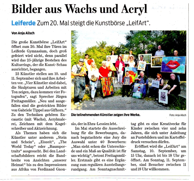 Braunschweiger Zeitung vom 23.8.2016